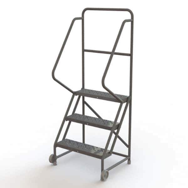 TRI-ARC - Rolling & Wall Mounted Ladders & Platforms Type: TiltNRoll Rolling Ladder Style: Tilt & Roll Safety Ladder - Eagle Tool & Supply