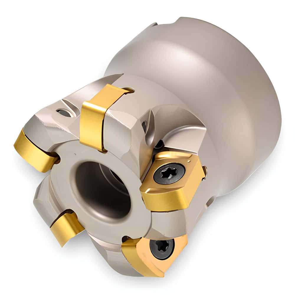 Indexable High-Feed Face Mills; Minimum Cutting Diameter: 3.3840 in; Maximum Cutting Diameter: 4.0000 in; Maximum Depth Of Cut: 0.0780 in; Arbor Hole Diameter (mm): 1.50; Compatible Insert Size Code: 1105; Maximum Ramping Angle: 0.3 ™; Series: TG1J; Cutt