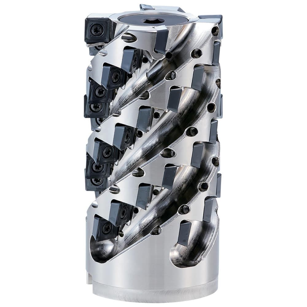 Indexable Square-Shoulder End Mill: PSFL12R300A125-5-120, 3.0000'' Cut Dia, 4.7240'' Max Depth of Cut, 3.0000'' Shank Dia, Straight Shank Uses 60, Normal Pressure,