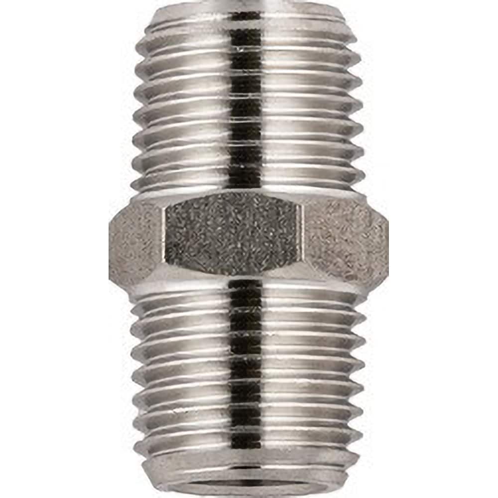 Aignep USA - Stainless Steel Pipe Nipples & Pipe; Style: Nipple ; Pipe Size: 3/4 (Inch); Length (Inch): 1 ; Material Grade: 316L Stainless Steel - Exact Industrial Supply
