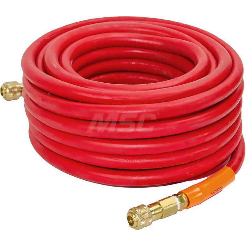 Multi-Purpose Hose: 3/4″ ID, 1″ OD, 50 ™ Long - Quick Disconnect Ends, 32 to 200 ° F;, Red