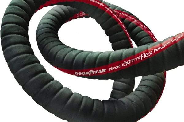 Continental ContiTech - 4" ID x 4.56" OD, 100' OAL, Pex Petroleum Transfer Hose - 150 Max Working psi, -40 to 200°F, 4" Bend Radius, Black - Eagle Tool & Supply