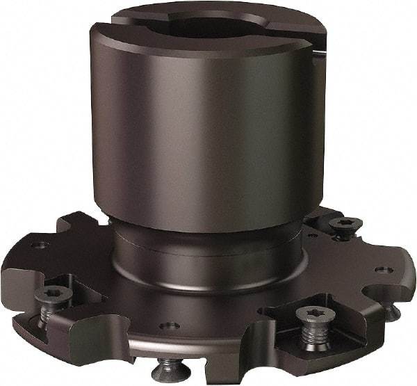 Seco - Shell Mount Connection, 0.8071" Cutting Width, 0.807" Depth of Cut, 3" Cutter Diam, 3/4" Hole Diam, 8 Tooth Indexable Slotting Cutter - R335.19 Toolholder, 335.19-1205 Insert - Eagle Tool & Supply