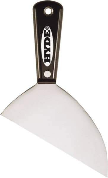 Hyde Tools - 6" Wide Point Edge Blade Steel Joint Knife - Stiff, Nylon Handle - Eagle Tool & Supply