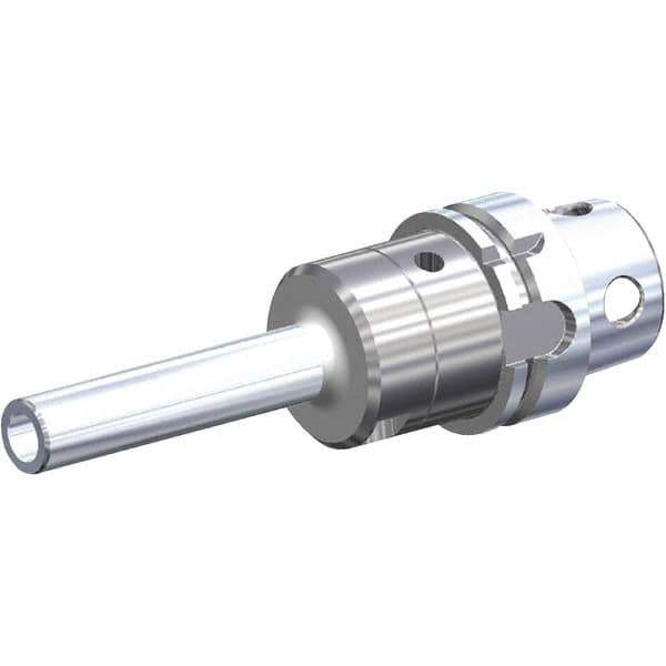 Kennametal - KM4X100 100mm Shank Diam Modular Connection, 18mm Hole Diam, Hydraulic Tool Holder/Chuck - 25.5mm Nose Diam, 200mm Projection, 39mm Clamp Depth, Through Coolant - Exact Industrial Supply