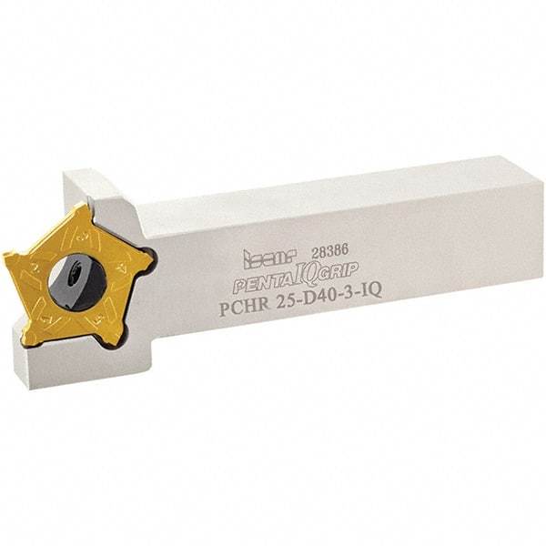 Iscar - External Thread, 0.5mm Min Groove Width, 120mm OAL, Right Hand Indexable Grooving Cutoff Toolholder - 12mm Shank Height x 12mm Shank Width, PENTA 24N Insert Style, PCH Toolholder Style, Series PentaCut - Eagle Tool & Supply