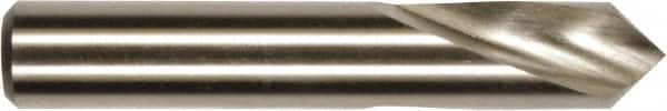 Magafor - 3/4" Body Diam, 90°, 2-1/4" OAL, High Speed Steel Spotting Drill - Eagle Tool & Supply