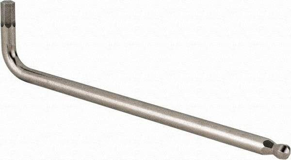 Beta - 6mm Hex, Long Arm, Ball End Hex Key - 6" OAL, Stainless Steel, Metric System of Measurement - Eagle Tool & Supply