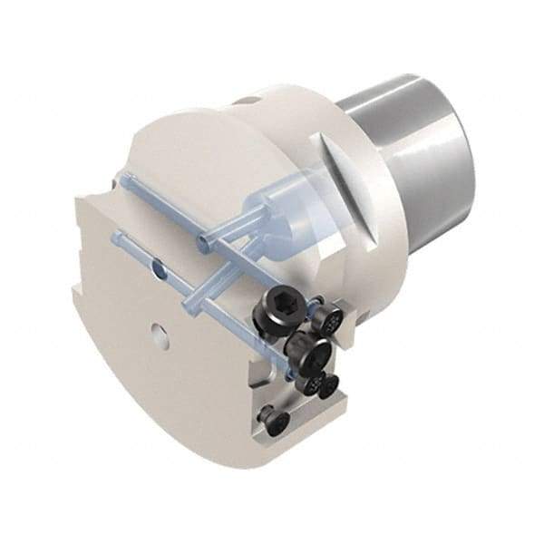 Iscar - MAH, External, Right Hand, Indexable Grooving Tool Holder - 25mm Shank Height, 25mm Shank Width, 130mm OAL, Through Coolant - Eagle Tool & Supply