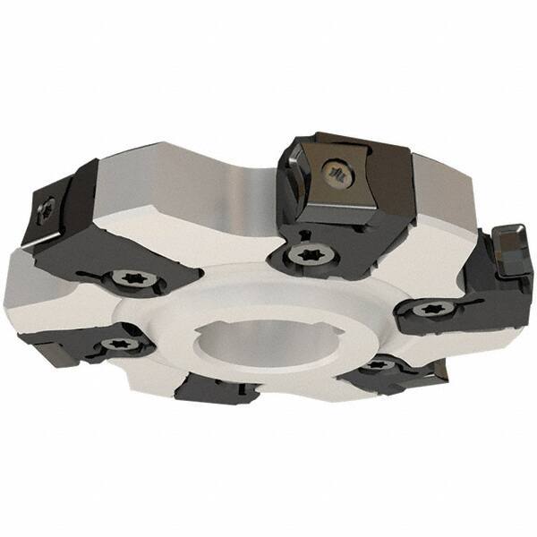 Iscar - Arbor Hole Connection, 0.5512" Cutting Width, 1.0551" Depth of Cut, 100mm Cutter Diam, 1-1/16" Hole Diam, 6 Tooth Indexable Slotting Cutter - SDN-CALN11 Toolholder, LN.. 1106, LNHT 1106 PN-N HT, LNHT 1106 PN-R HT Insert - Eagle Tool & Supply