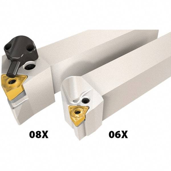 Iscar - PWLN, Left Hand Cut, 95° Lead Angle, 32mm Shank Height x 32mm Shank Width, Negative/Neutral Rake Indexable Turning Toolholder - 170mm OAL, WN..08.. Insert Compatibility, Series Heliturn LD, JetHPLine - Eagle Tool & Supply