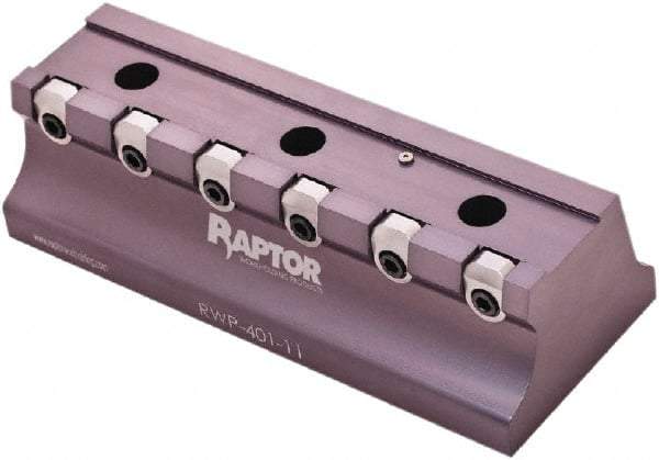 Raptor Workholding - 1-1/2" Jaw Width, 12" High x 17" Long x 7" Wide Dovetail Vise - For Use with 4 & 5 Axis Workholding Systems - Eagle Tool & Supply