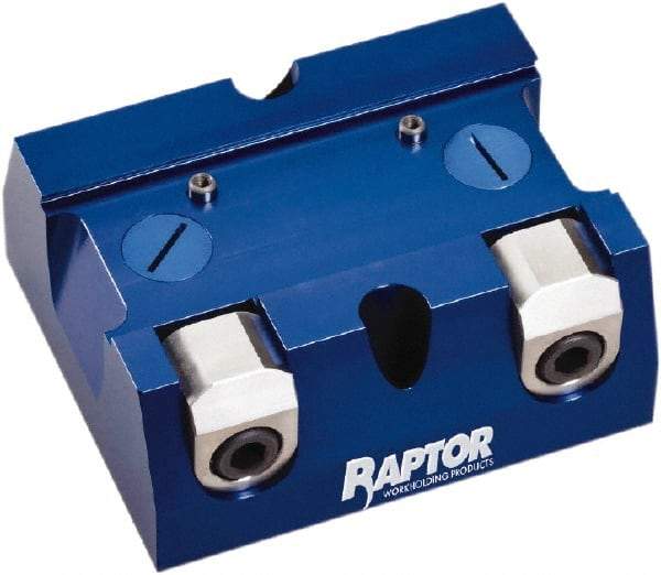 Raptor Workholding - 2-1/4" Jaw Width, 10" High x 8" Long x 10" Wide Dovetail Vise - For Use with 4 & 5 Axis Workholding Systems - Eagle Tool & Supply