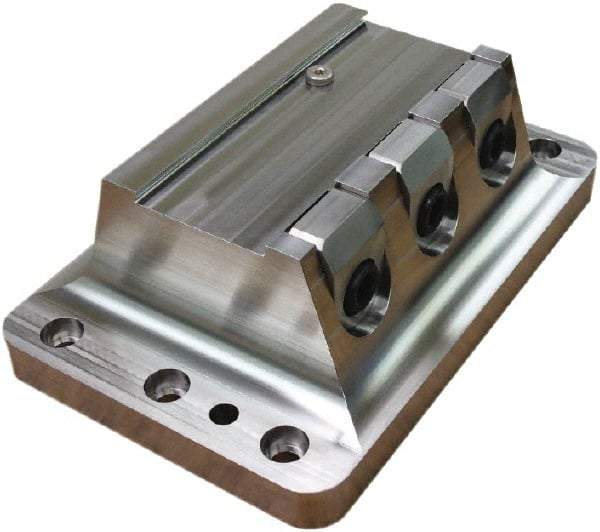Raptor Workholding - 2-3/4" Jaw Width, 10" High x 10" Long x 8" Wide Dovetail Vise - For Use with 4 & 5 Axis Workholding Systems - Eagle Tool & Supply