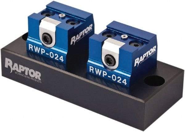 Raptor Workholding - 3/4" Jaw Width, 4" High x 8-1/2" Long x 4" Wide Dovetail Vise - For Use with 4 & 5 Axis Workholding Systems - Eagle Tool & Supply
