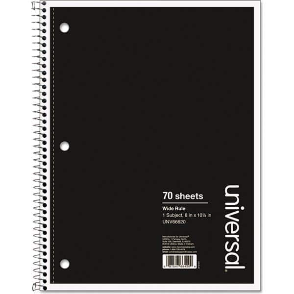 UNIVERSAL - Note Pads, Writing Pads & Notebooks Writing Pads & Notebook Type: Notebook Size: 10-1/2 x 8 - Eagle Tool & Supply