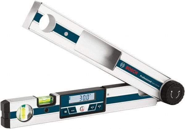 Bosch - Digital & Dial Protractors Style: Angle Measuring Range (Degrees): 220 - Eagle Tool & Supply