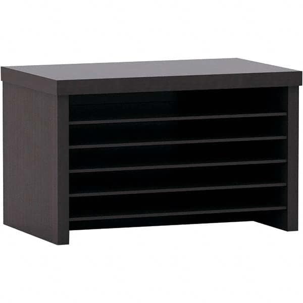ALERA - Desktop File Organizers Type: Book Shelf Color: Espresso - Eagle Tool & Supply