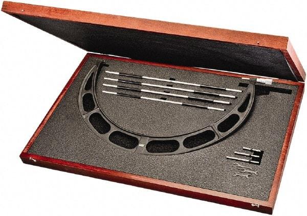 Starrett - Interchangeable-Anvil Micrometers Operation Type: Mechanical Minimum Measurement (mm): 500.00 - Eagle Tool & Supply