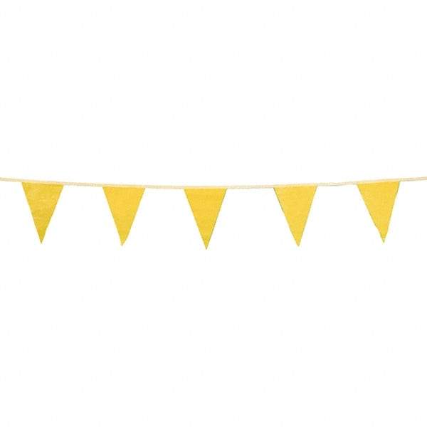 PRO-SAFE - Pennants Color: Yellow Overall Length (Feet): 100.00 - Eagle Tool & Supply