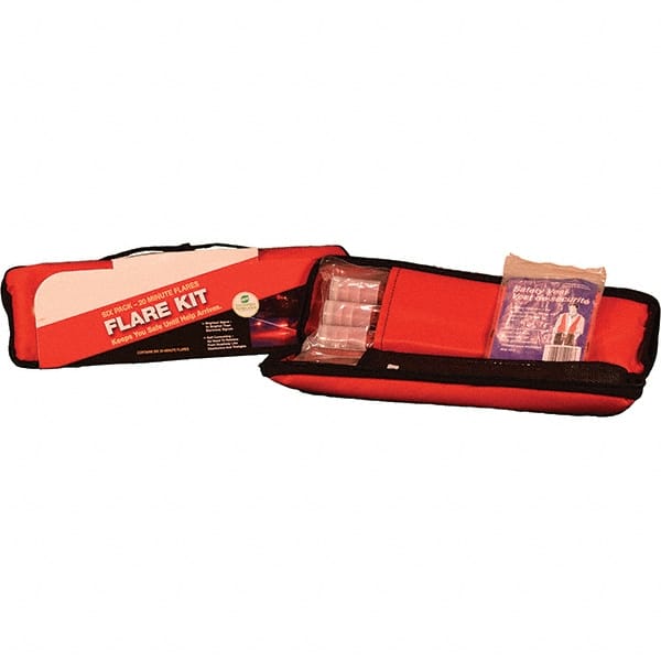 PRO-SAFE - Highway Safety Kits Type: Emergency Roadside Kit Number of Pieces: 6 - Eagle Tool & Supply
