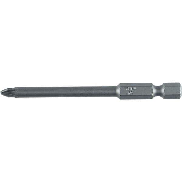 Wiha - PZ.2 Power Bit - 1/4" Drive, 2-3/4" OAL - Eagle Tool & Supply