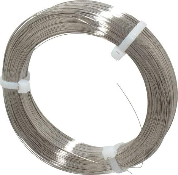 Value Collection - 7 Gage, 0.018 Inch Diameter x 1,157 Ft. Long, 302/304 Music Wire Coil - ASTM A580, 1 Lb. Shipping Weight - Eagle Tool & Supply