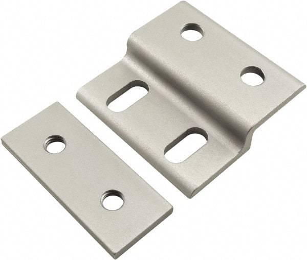 80/20 Inc. - 60mm Wide, Open Shelving Accessory/Component - Aluminum, Clear Anodized Finish, 58mm Long, Use with 30 Series & Bolt Kits 75-3615 & 11-8316 - Eagle Tool & Supply