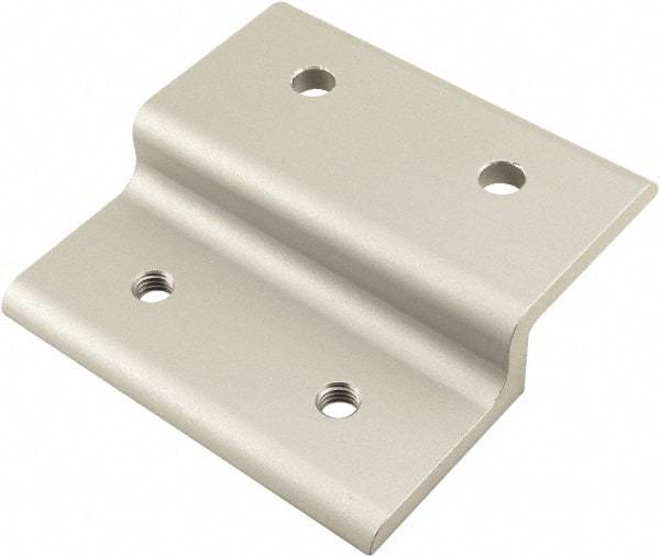 80/20 Inc. - 50mm Wide, Open Shelving Accessory/Component - Aluminum, Clear Anodized Finish, 49mm Long, Use with 25 Series & Bolt Kits 75-3404 & 13-6310 - Eagle Tool & Supply