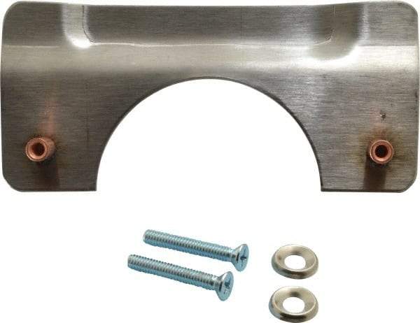 Don-Jo - 7" Long x 3-1/4" Wide, Latch Protector - Stainless Steel - Eagle Tool & Supply