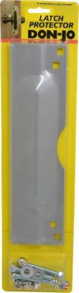 Don-Jo - 11" Long x 3" Wide, Latch Protector - Silver Coated Steel - Eagle Tool & Supply