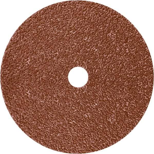 3M - 4-1/2" Diam 7/8" Hole 120+ Grit Fiber Disc - Ceramic, 13,300 Max RPM, Series 787C - Eagle Tool & Supply