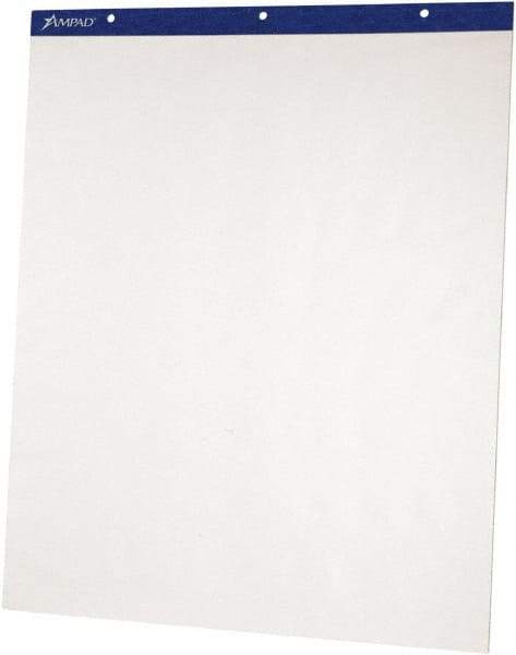 AMPAD - Flip Charts, Unruled, 27 x 34, White, 50 Sheets, 2/Pack, Flip Chart Easel - Use with Whiteboards, Chalkboards, Walls, Easel St&s - Eagle Tool & Supply