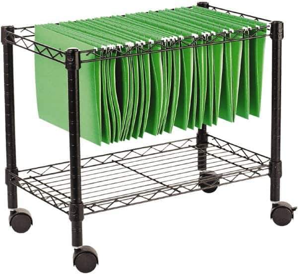 ALERA - 250 Lb Capacity, 24" Wide x 14" Long x 21" High File Cart - 1 Shelf, Steel - Eagle Tool & Supply