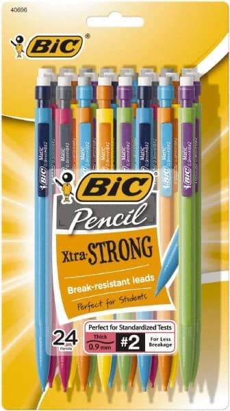 Bic - 0.9mm Lead Mechanical Pencil - Black - Eagle Tool & Supply