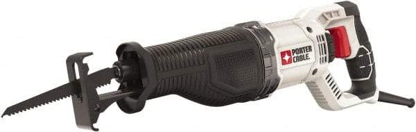 Porter-Cable - 3,200 Strokes per min, 1-1/8" Stroke Length Electric Reciprocating Saw - 120 Volts, 7.5 Amps - Eagle Tool & Supply