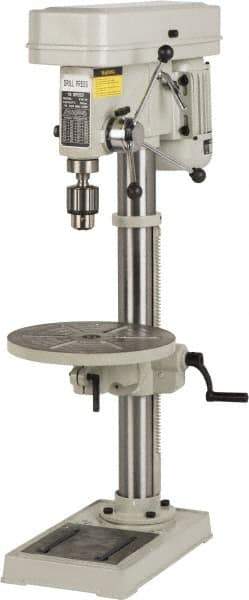 Enco - 330mm Swing, Step Pulley Drill Press - 16 Speed, 3/4 hp, Single Phase - Eagle Tool & Supply