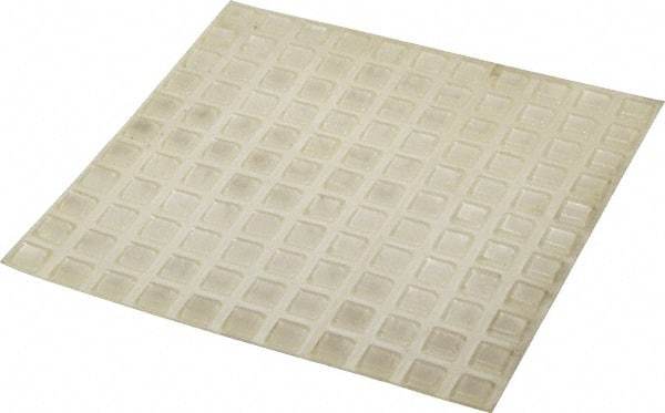 Made in USA - 0.4" Wide x 0.1" High, Self Adhesive Polyurethane Bumpers - Tapered Square - Eagle Tool & Supply