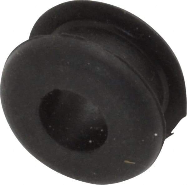 Made in USA - 7/16" OD, 1/4" Thick Grommet - Buna-N Rubber, 5/16" Slot Diam x 1/8" Slot Width - Eagle Tool & Supply
