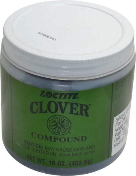 Loctite - 1 Lb Water Soluble Compound - Compound Grade Very Fine, 220 Grit, Black & Gray, Use on General Purpose - Eagle Tool & Supply