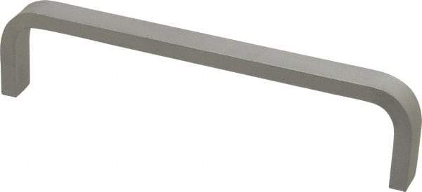 Electro Hardware - 1-1/2" High Rectangular Handle - Plain, Aluminum, 6" Center to Center - Eagle Tool & Supply