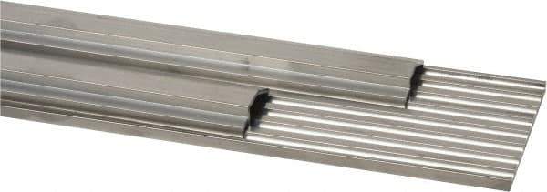 Pemko - 48" Long x 6-3/4" Wide x 1/2" High, Saddle Threshold - Mill Finish Aluminum - Eagle Tool & Supply