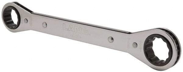 Lang - 13/16" x 7/8" 12 Point Ratcheting Box Wrench - Double End, 9-1/4" OAL, Steel - Eagle Tool & Supply