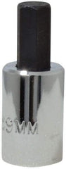 Proto - 3/8" Drive, 9mm Hex Bit Socket - 1-49/64" OAL, 3/4" Bit Length - Eagle Tool & Supply