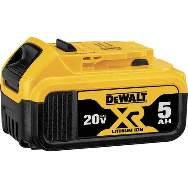 DeWALT - 20 Volt Lithium-Ion Power Tool Battery - 5 Ahr Capacity, 1-1/2 hr Charge Time, Series MAX - Eagle Tool & Supply