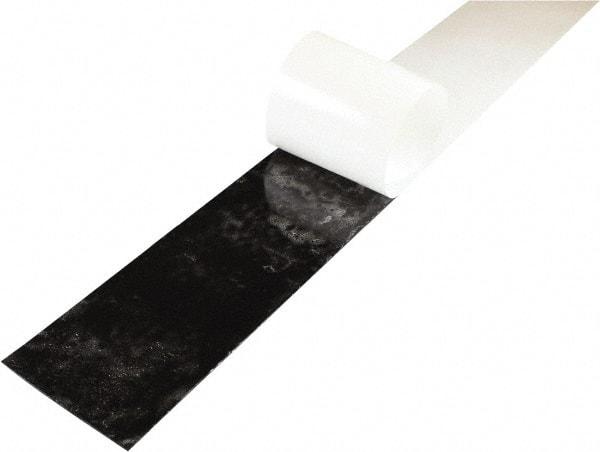 Value Collection - 3/8" Thick x 4" Wide x 36" Long, Adhesive Backed Neoprene Rubber Strip - Stock Length, 40 Shore A Durometer, 1,000 psi Tensile Strength, -20 to 170°F, Black - Eagle Tool & Supply