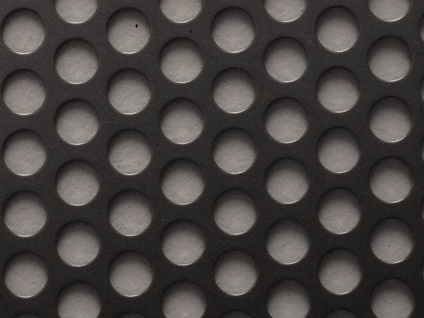 Value Collection - 36 x 40 x 0.06" Perforated Carbon Steel Sheet - 1/2" Staggered Round Holes, 11/16" Hole Spacing - Eagle Tool & Supply