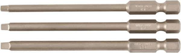Wiha - #1, #2, #3 Square Screwdriver Bit - 90mm OAL - Eagle Tool & Supply