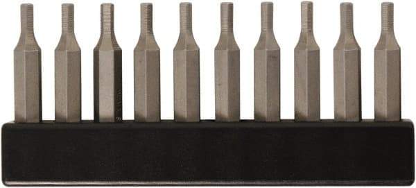 Wiha - 9/64" Hex Screwdriver Bit - 4mm Drive, 28mm OAL - Eagle Tool & Supply