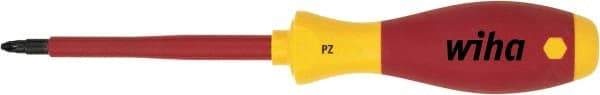 Wiha - #3 Point, 150mm Blade Length Posidrive Screwdriver - 324mm OAL - Eagle Tool & Supply